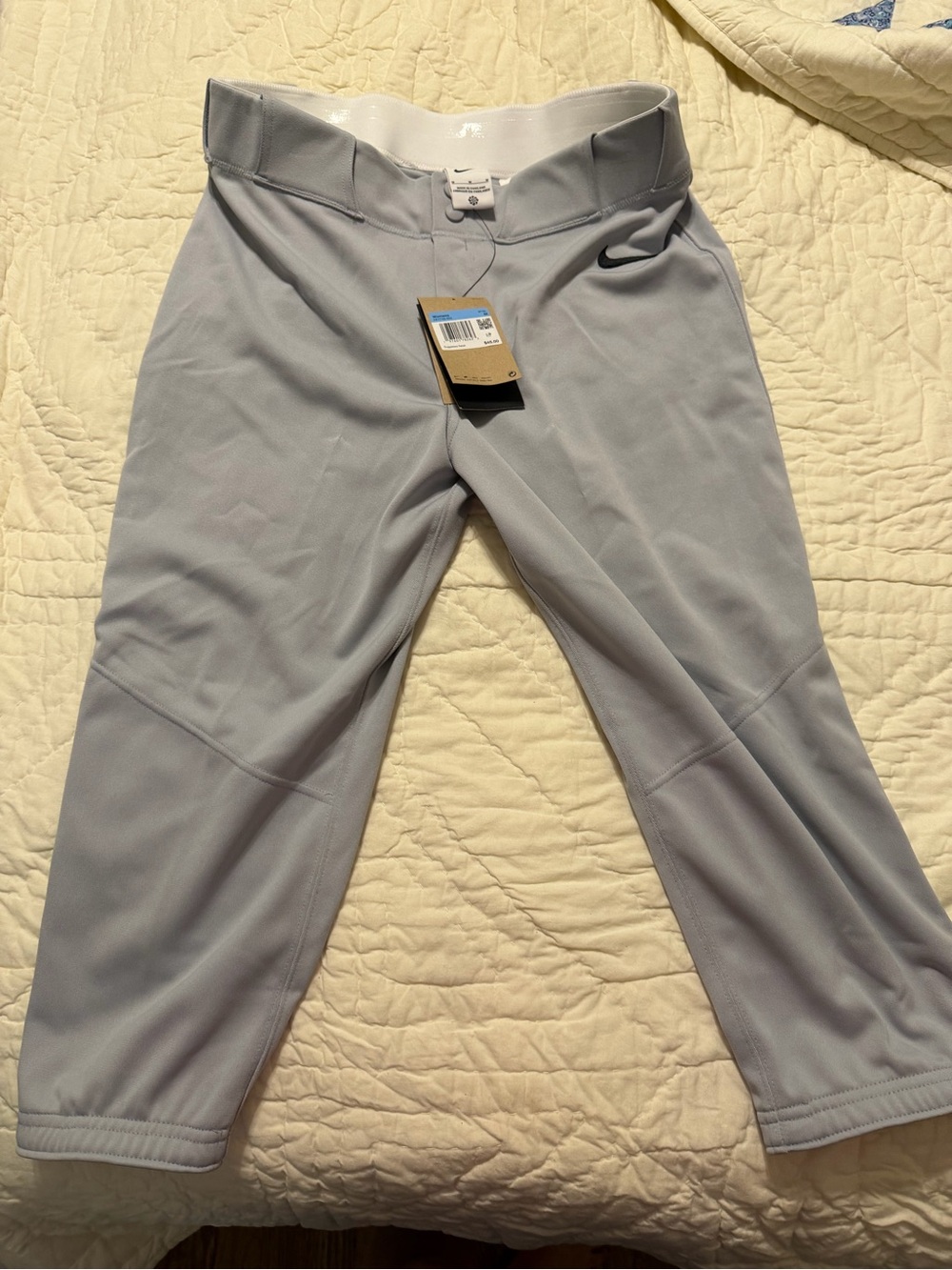 Nike Light Gray Athletic Capri Pants